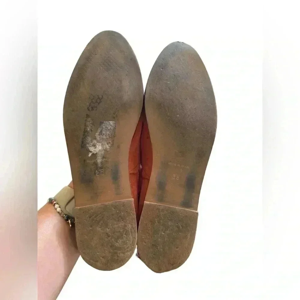 Anthropologie Klub Nico Georgette Ink Suede Flat